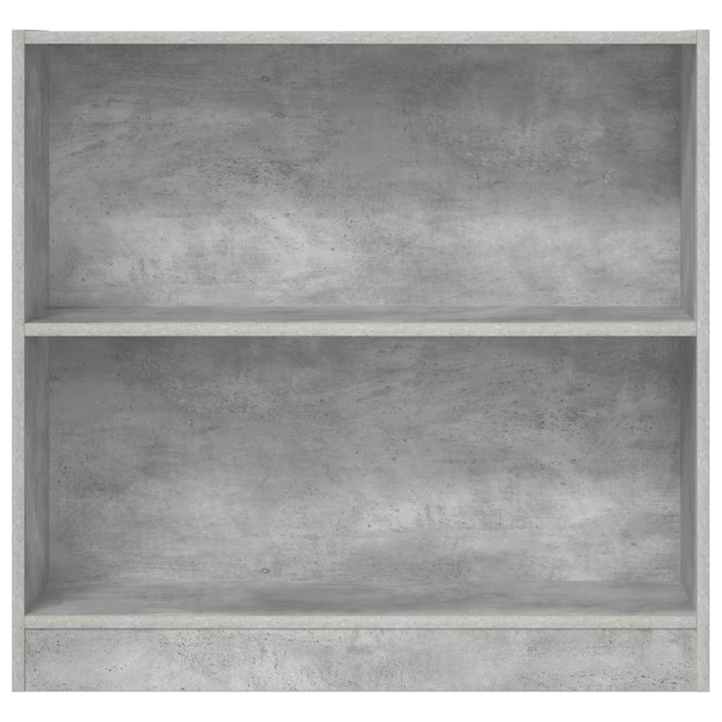 Bookshelf Concrete Grey 80x24x75 cm Engineered Wood